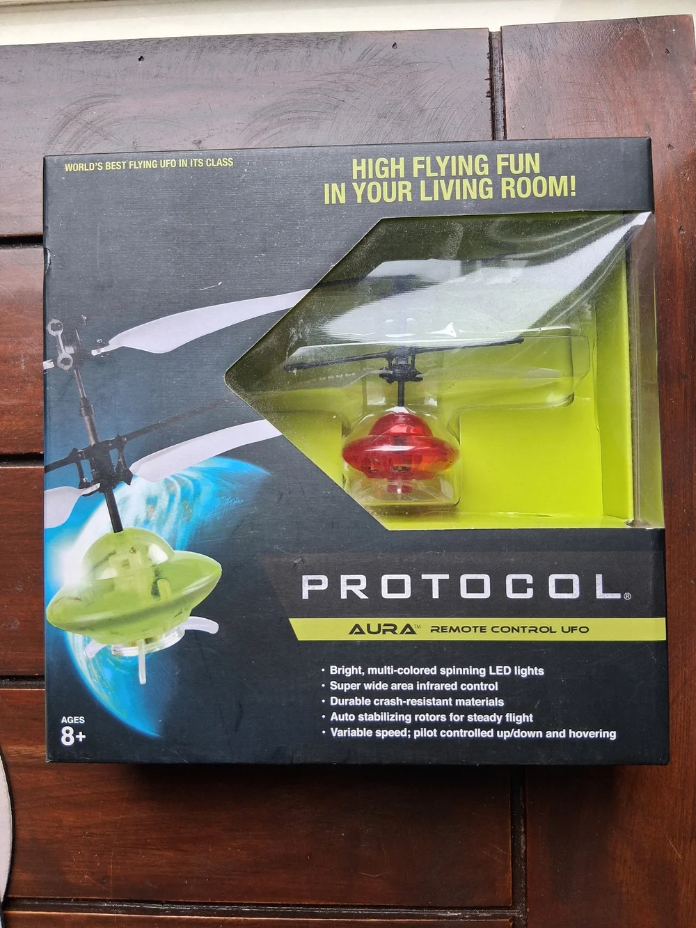 🆕️ Protocol Aura Remote Control UFO - Red and Clear